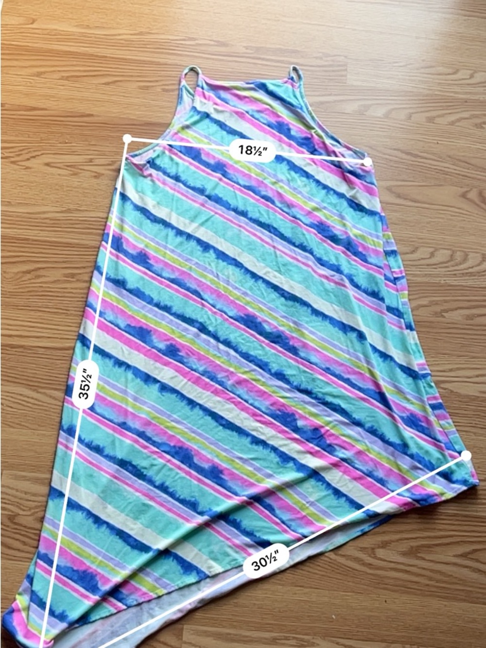 Lilly Pulitzer Magnolia Asymmetrical Midi Ceviche Dress US Size L - Picture 5 of 5